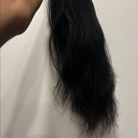 Luxurious Jet Black Half wig - Picture 4 of 7